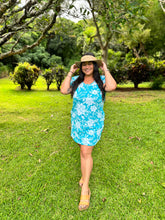 Load image into Gallery viewer, Ki'ilani Dress-Gardenia (Teal)