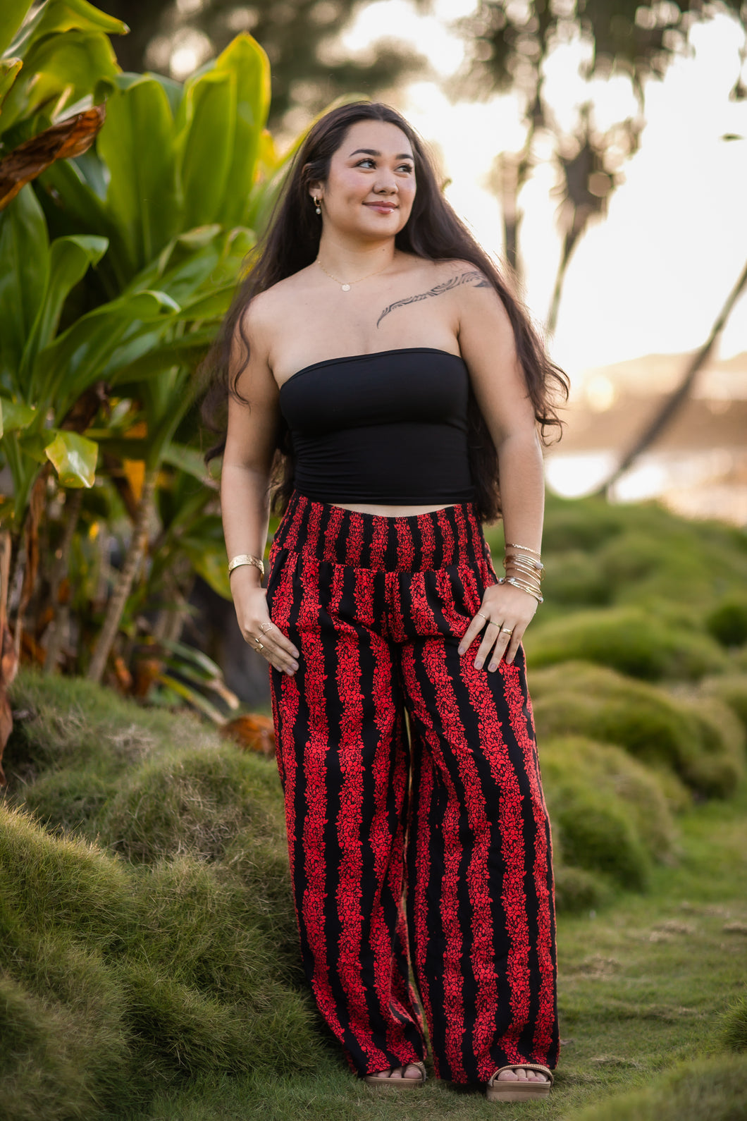 Melia Pants-Liko Lehua (Red)