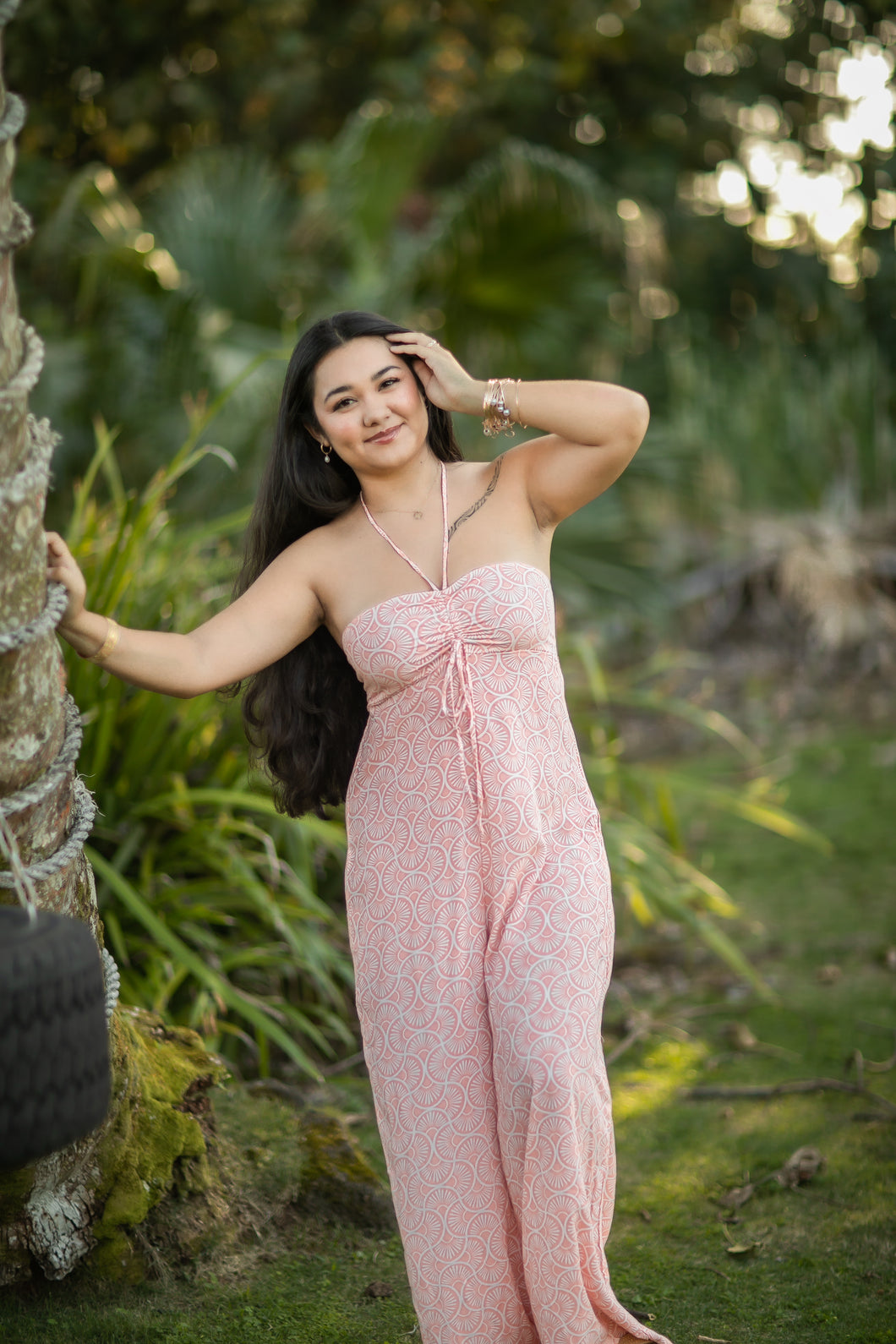Makana Jumpsuit-Kupe'e (Pink)
