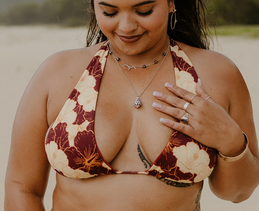 Manu Bikini-Top-Hibiscus