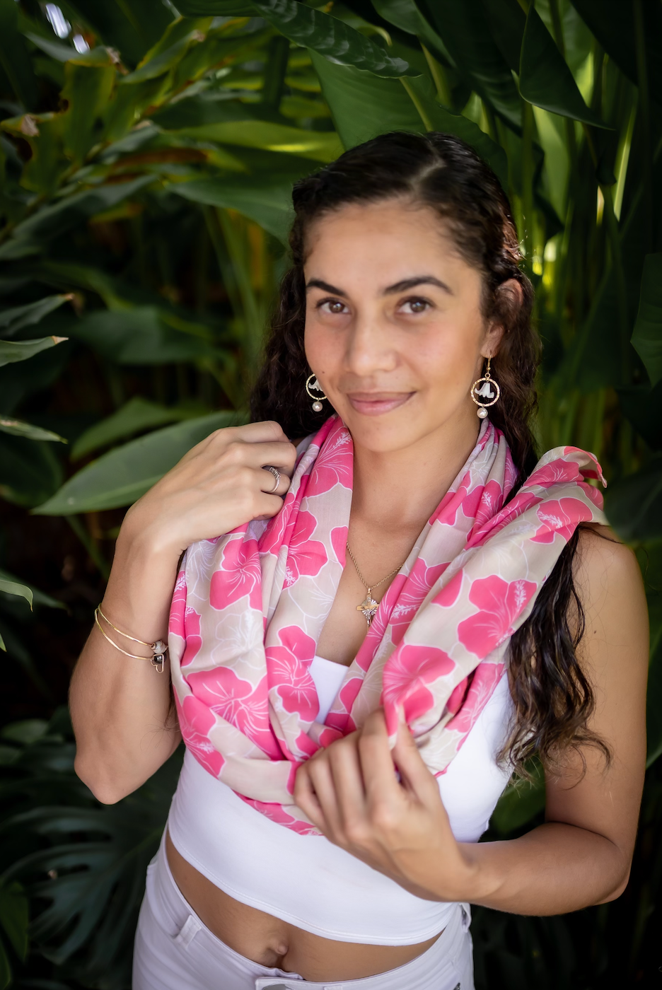 Wehi Scarf-Hibiscus