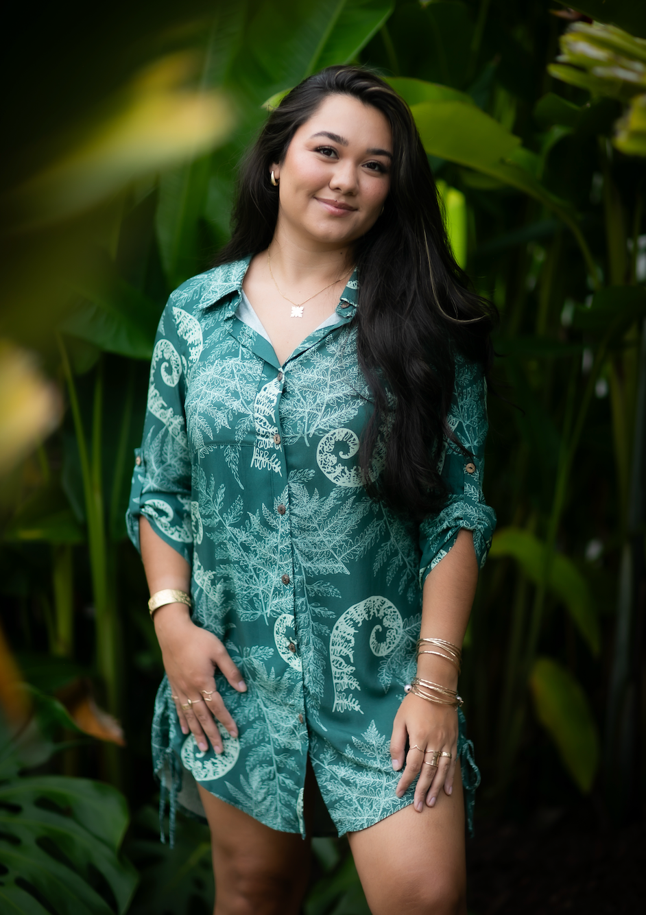 Punahele Shirt Dress-Hoio