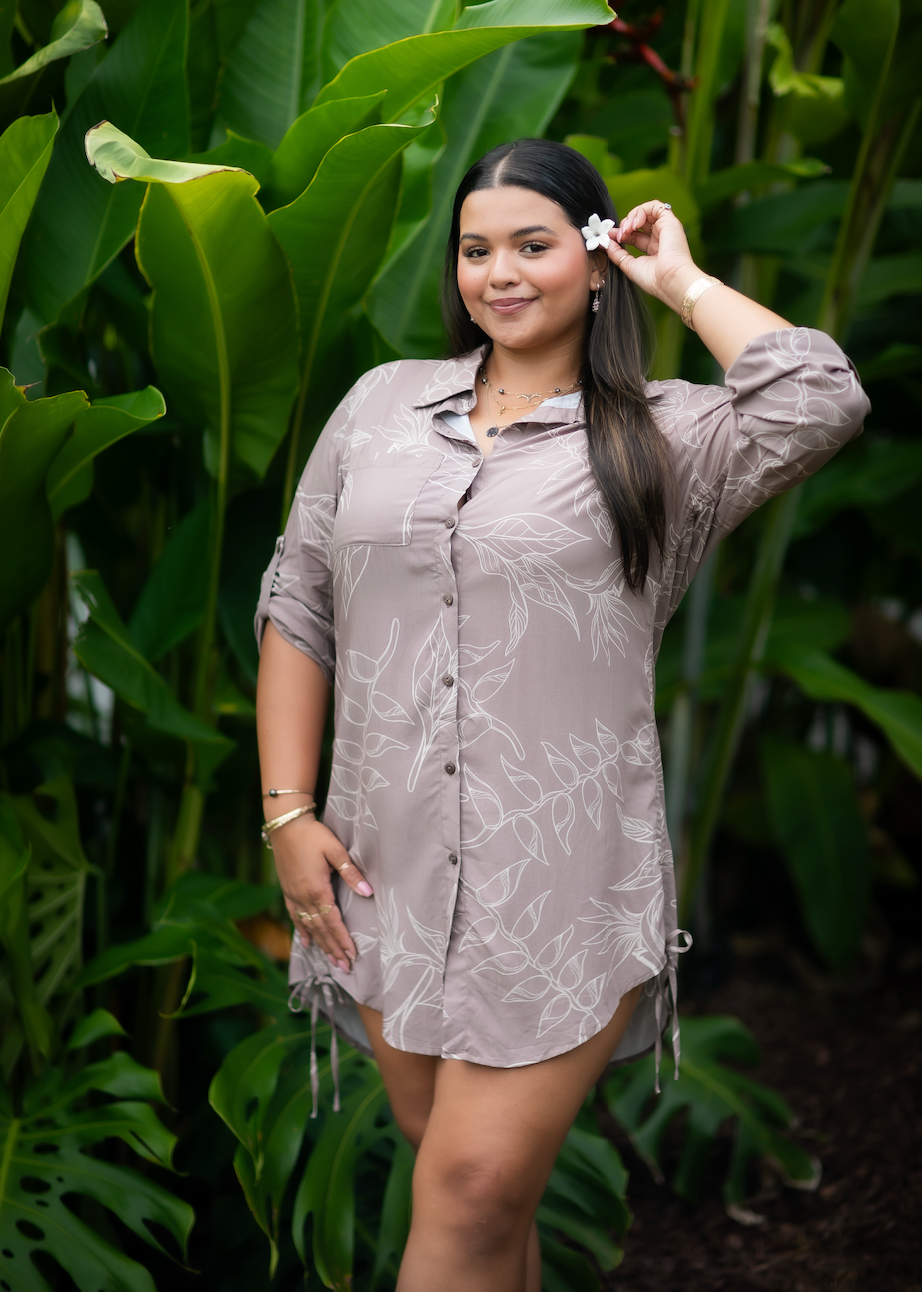 Punahele Shirt Dress-BOP
