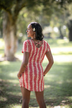 Load image into Gallery viewer, Ki&#39;ilani Dress- Liko Lehua (Tan/Red)
